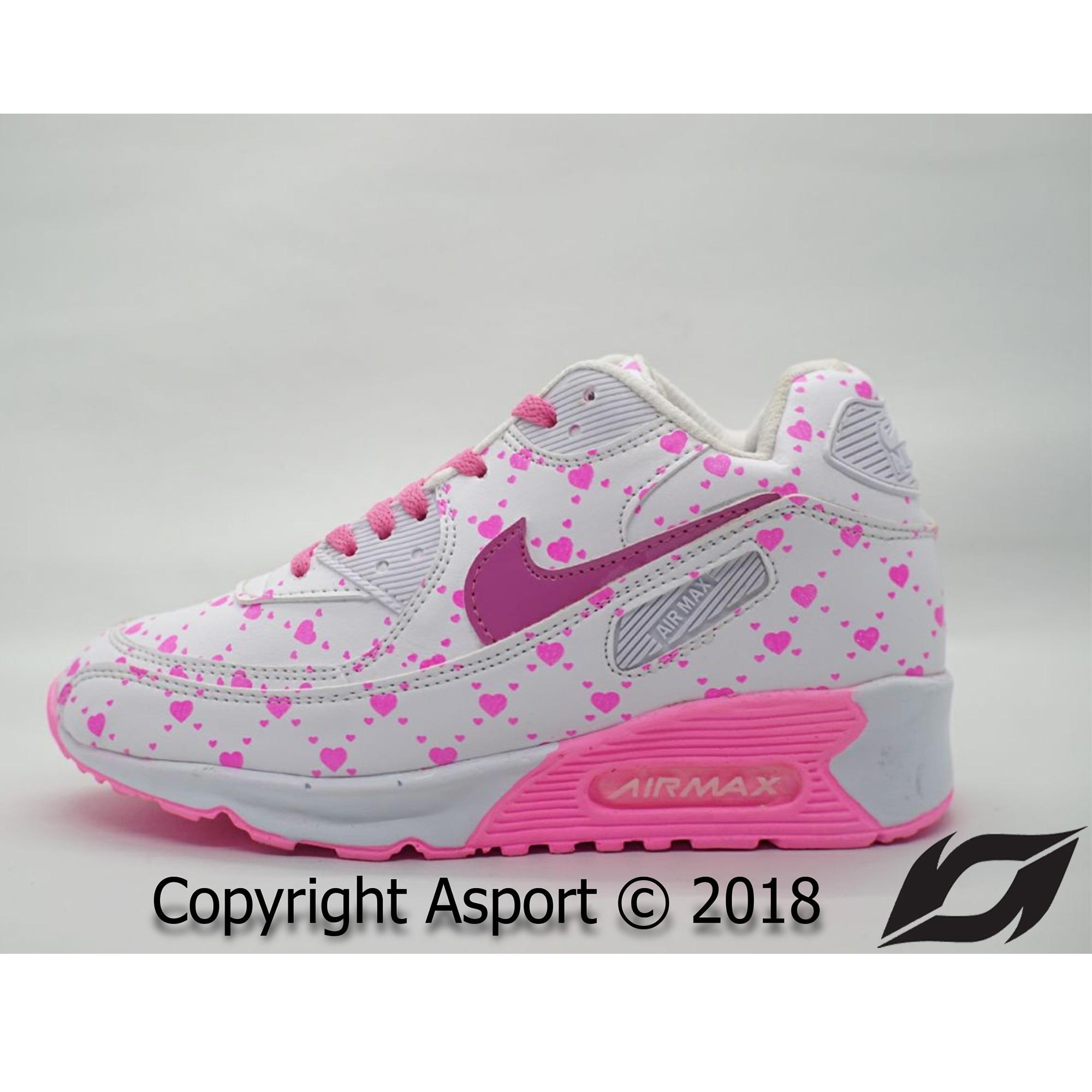Sepatu Murah Nike Airmax 90 Kualitas Premium Warna Putih Pink Love