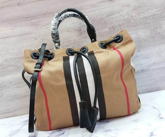 BURBERRY Check Noe Mirror Quality Tas Wanita