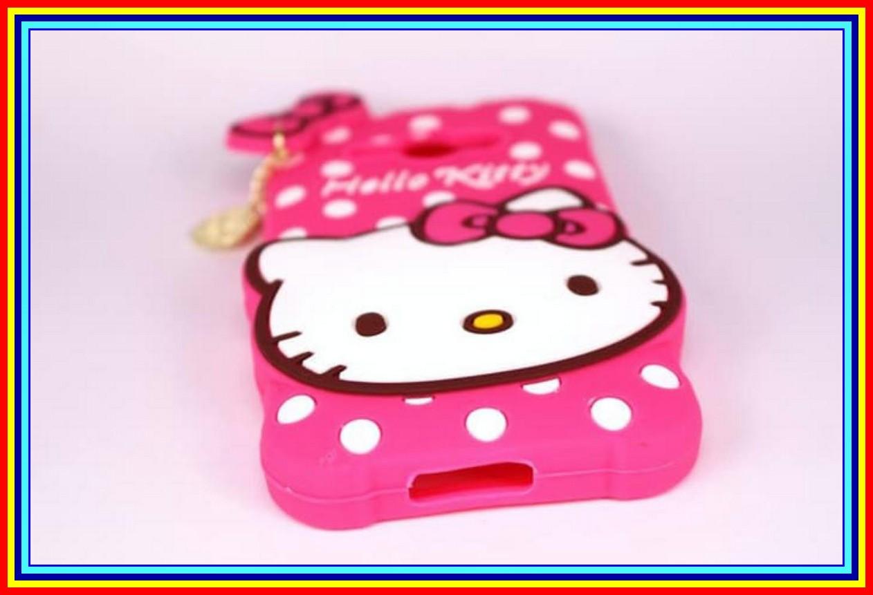 Case 3D Hello Kitty Samsung J1 Ace J110 2016 Rubber Softcase Boneka 4D - Pink