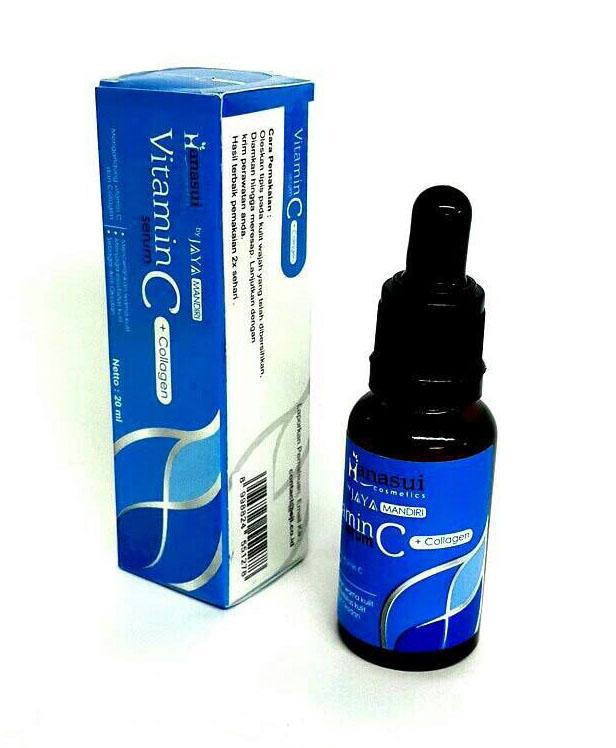Hanasui Serum Vitamin C + Collagen / Serum Glowing / Serum Pemutih / Serum Pelembap By Jaya Mandiri BPOM Biru - 1 Botol