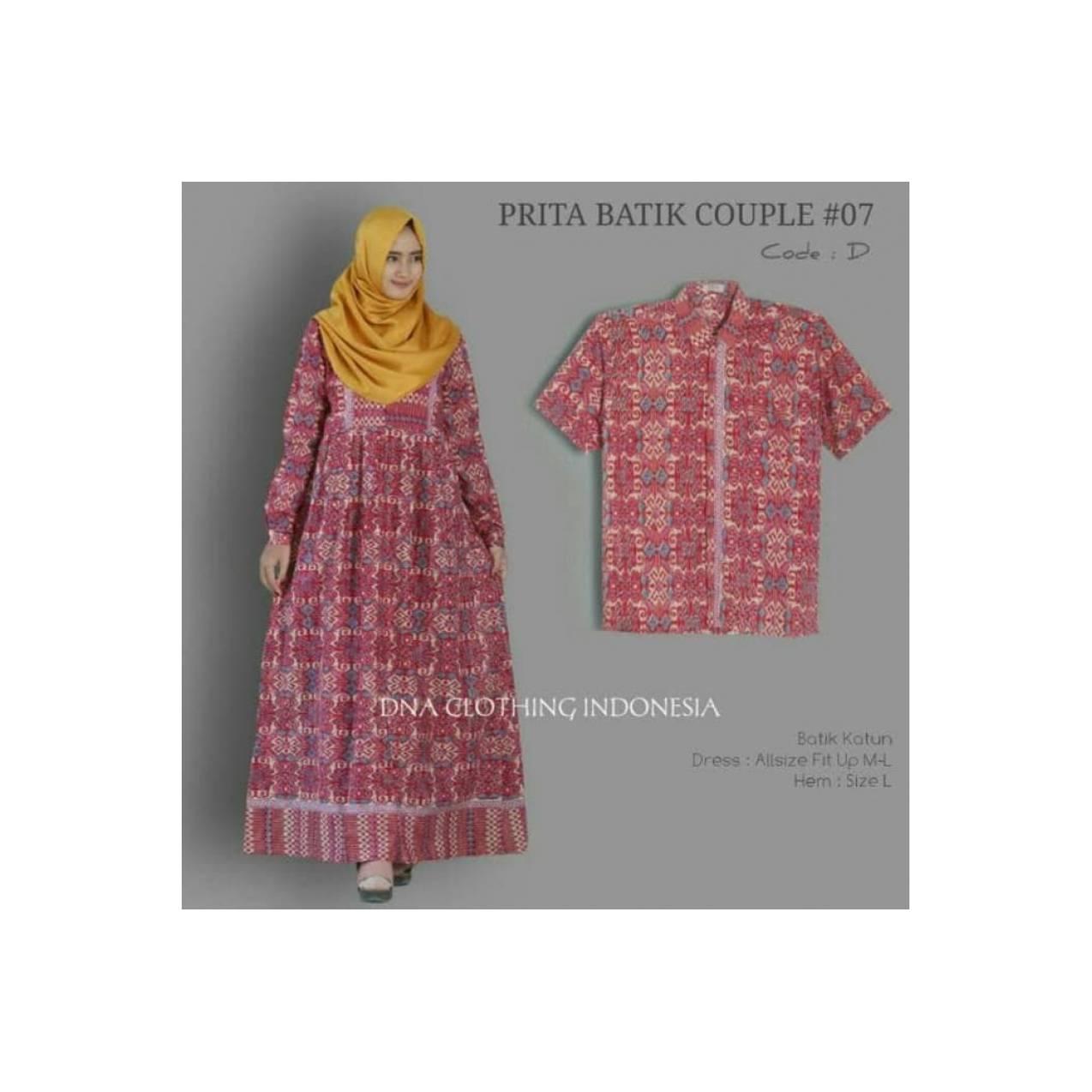 baru prita gamis cople katun batik busui adem ori