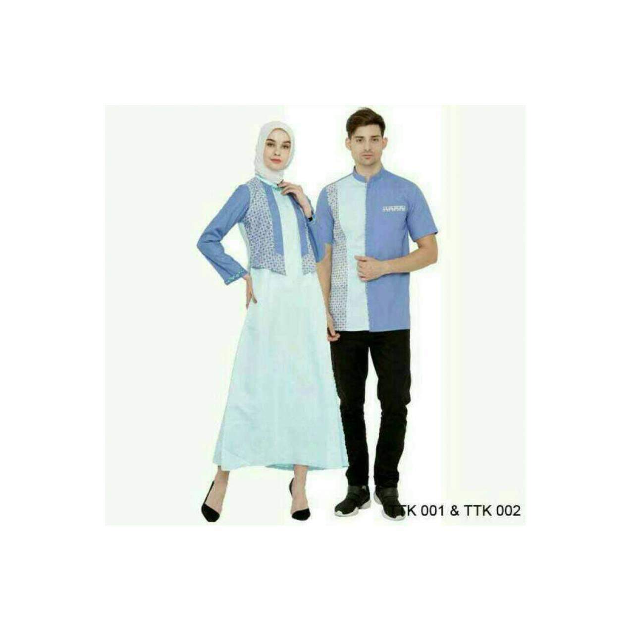 Koko gamis Couple-sarimbit terbaru-Busana muslim murah Java lebaran