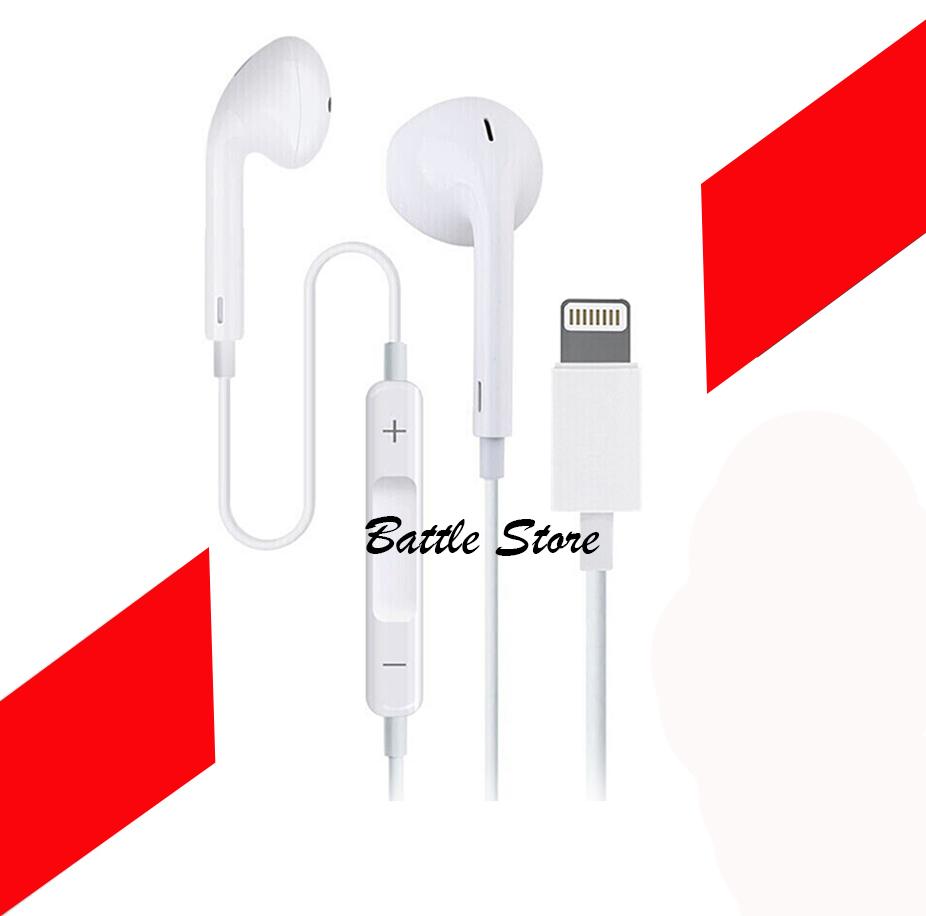 Apple Earpods Lighting Connector Wired In-ear Earphone with Microphone for iPhone se/5s/6s/7/8/x