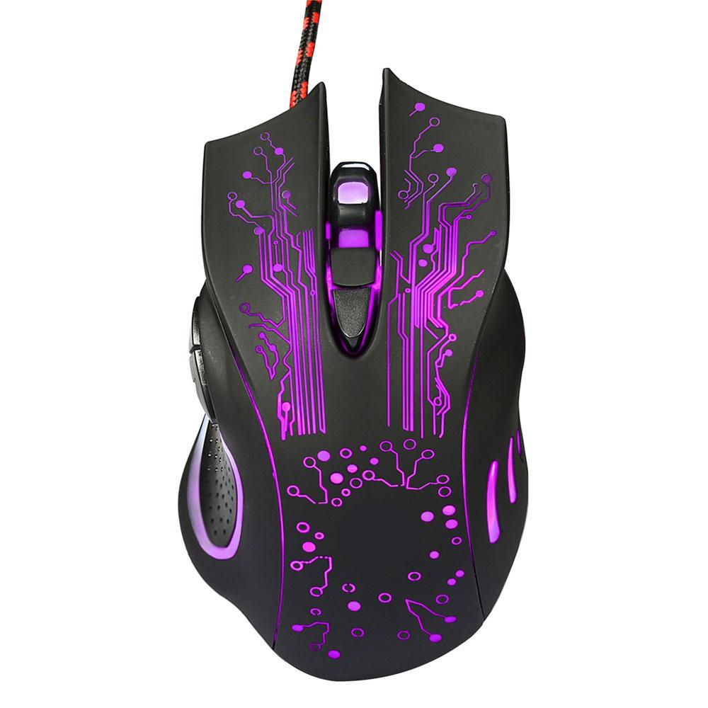 Fantastis Mall Mouse Optik Mekanik Mouse Portable Polychromatic LED RGP Pengendali Permainan