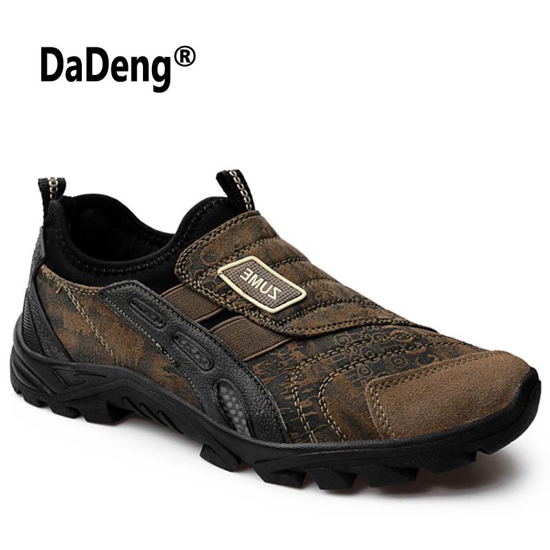 Pria Sepatu Daki Gunung Sepatu Panjat Bernapas Sport Gunung Berburu Atletik Luar Ruangan Anti-Air