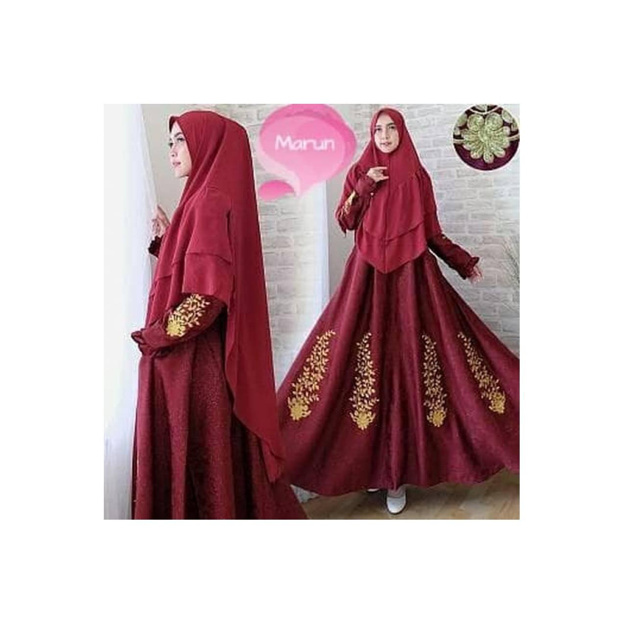 Best baju muslim syari eli gaun pesta jumbo xxl mewah hijab gamis
