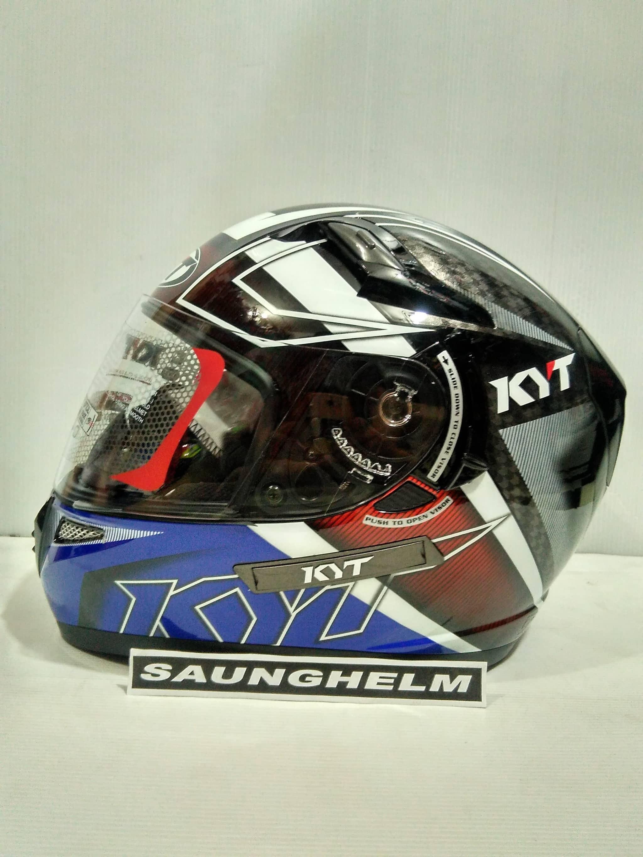 HELM KYT K2 RIDER Spotlight - Black/Blue