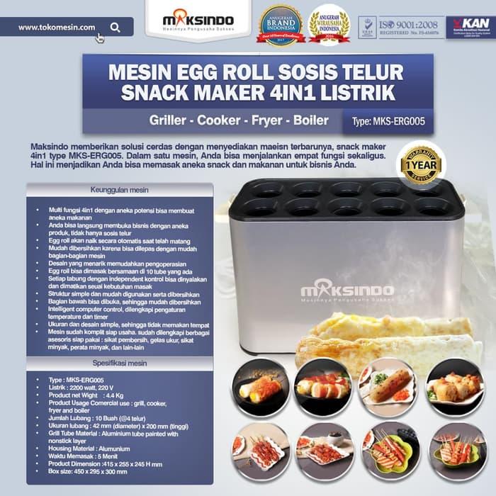 HOT SPESIAL!!! Mesin Sosis Telur 4in1 Listrik Terbaru Maksindo MKS-ERG005 - Y6eZbU