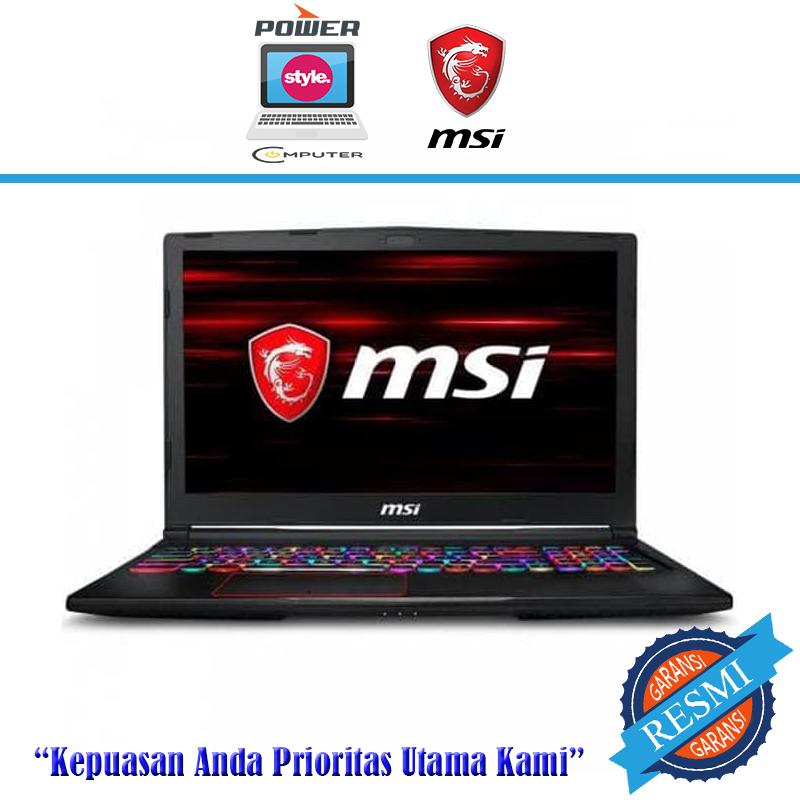 MSI GE63 RGB - I7 8750H- 16GB- 256GB- 1TB- GTX1070- W10- 15.6 120Hz