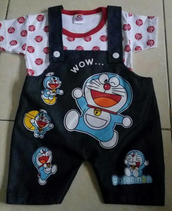 Baju Kodok Wearpack Semi Jeans Untuk Usia 0-6 Blnan