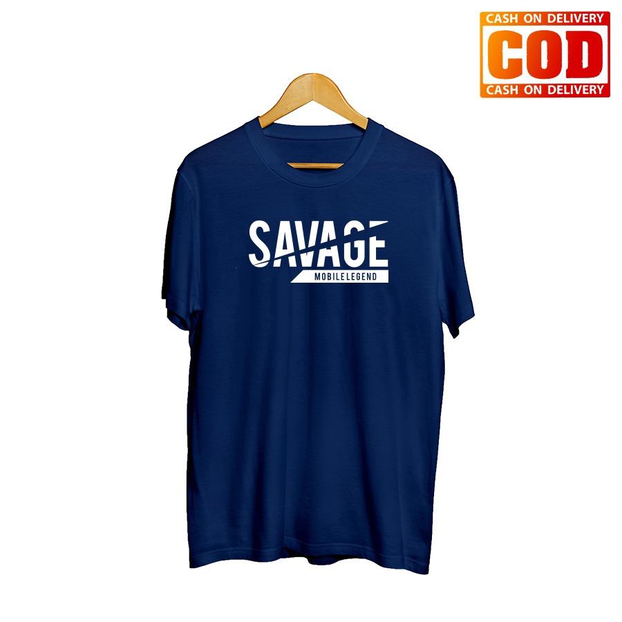 Kaos Premium KaosAjalah KAP / Baju Distro / Tshirt Casual Pria Wanita / Fashion Atasan / MOBILE LEGEND / DOTA 2 / AOV / SAVAGE 001