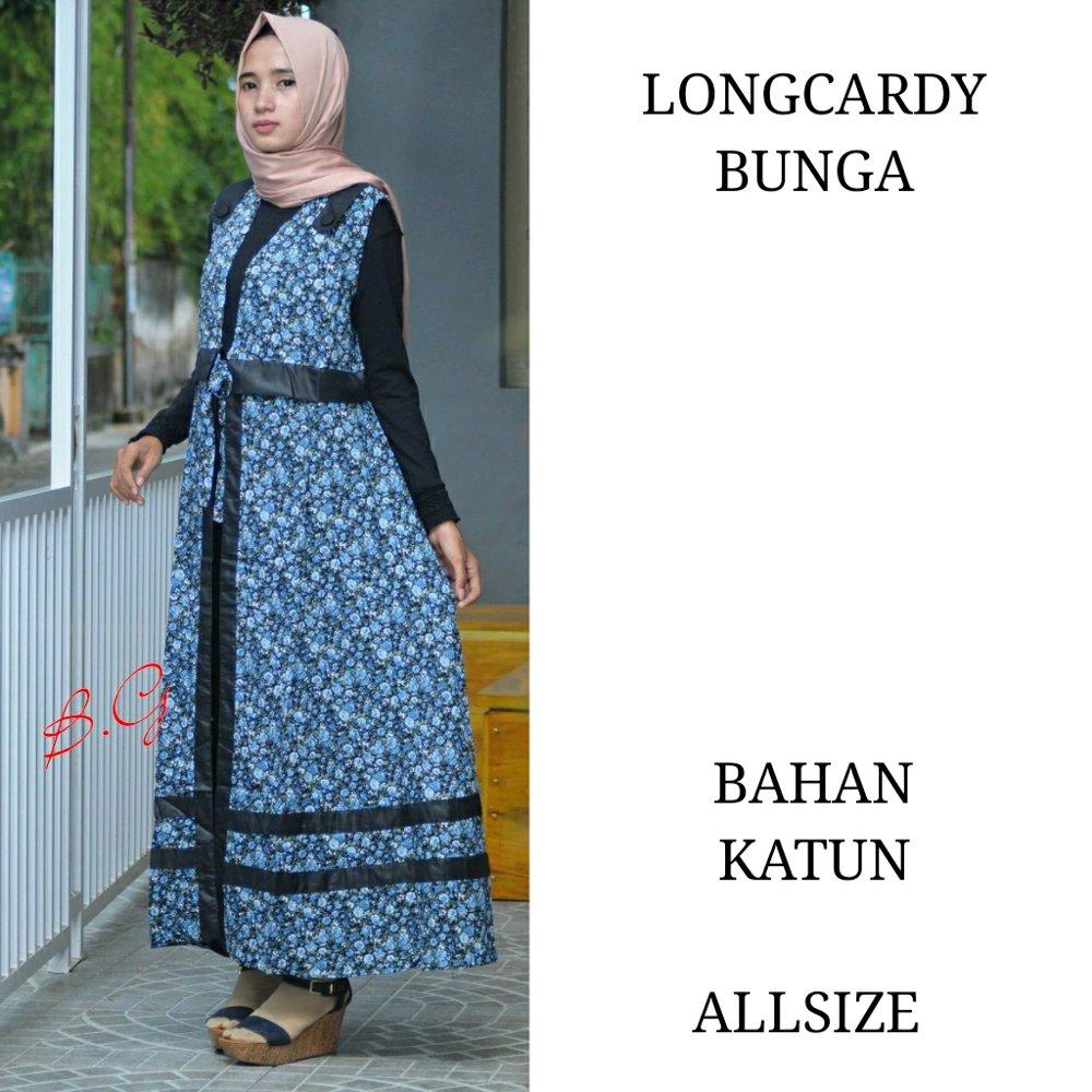 Longcardy bunga - longcardy - longcardy batik - dress batik - longtop batik - outer batik - seragam batik di lapak Batik Gaul Pekalongan nur_janah2611