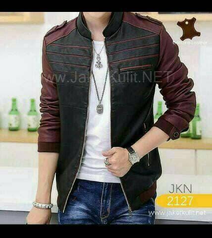 DISKON jaket kulit sintetis/jaket semi kulit/jaket keren TERMURAH
