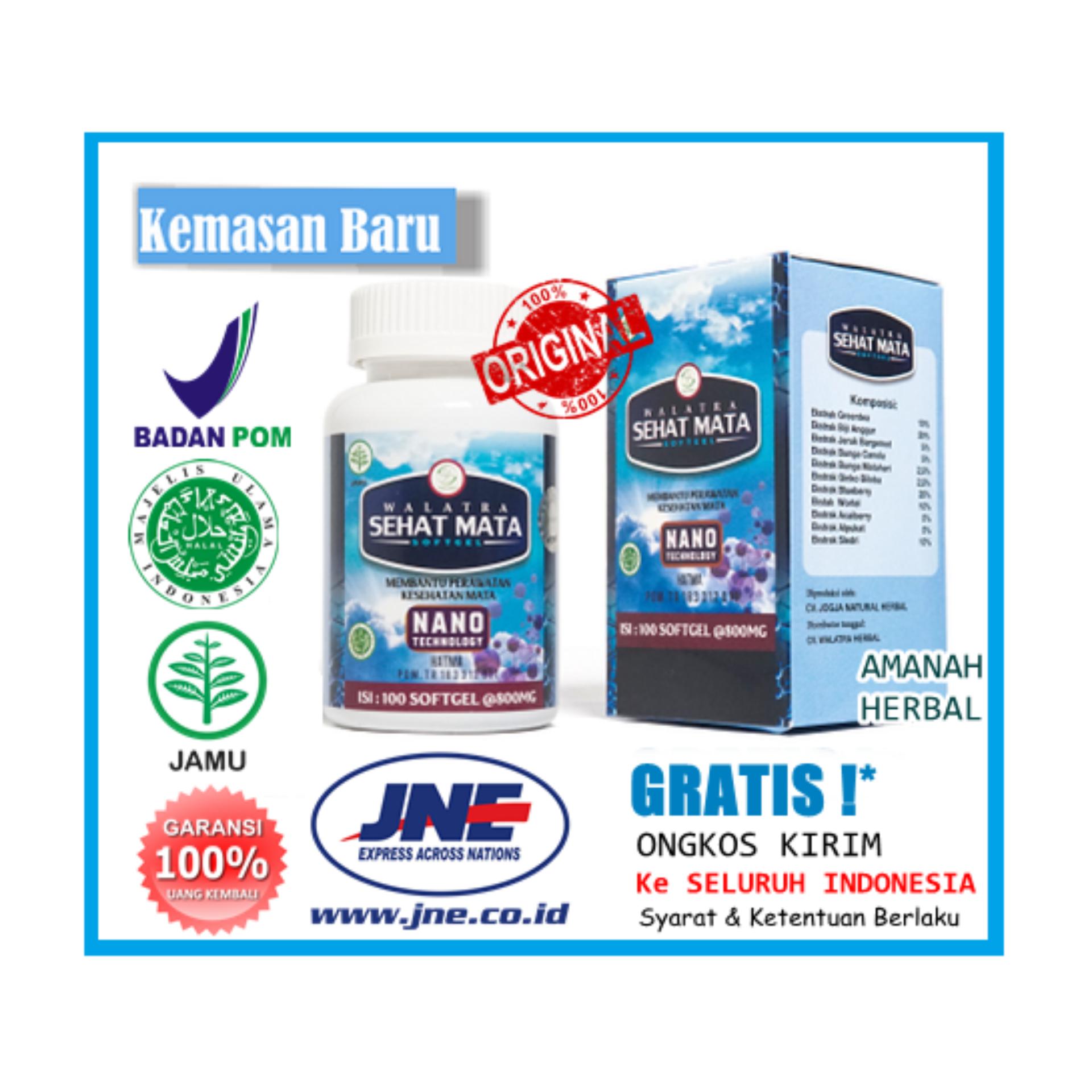 Walatra Sehat Mata Softgel 100% ASLI - Obat Mata Katarak, Obat Mata Rabun Jauh / Dekat, Obat Mata Minus, Obat Mata Juling, Obat Mata Silinder, Glaukoma, Dll