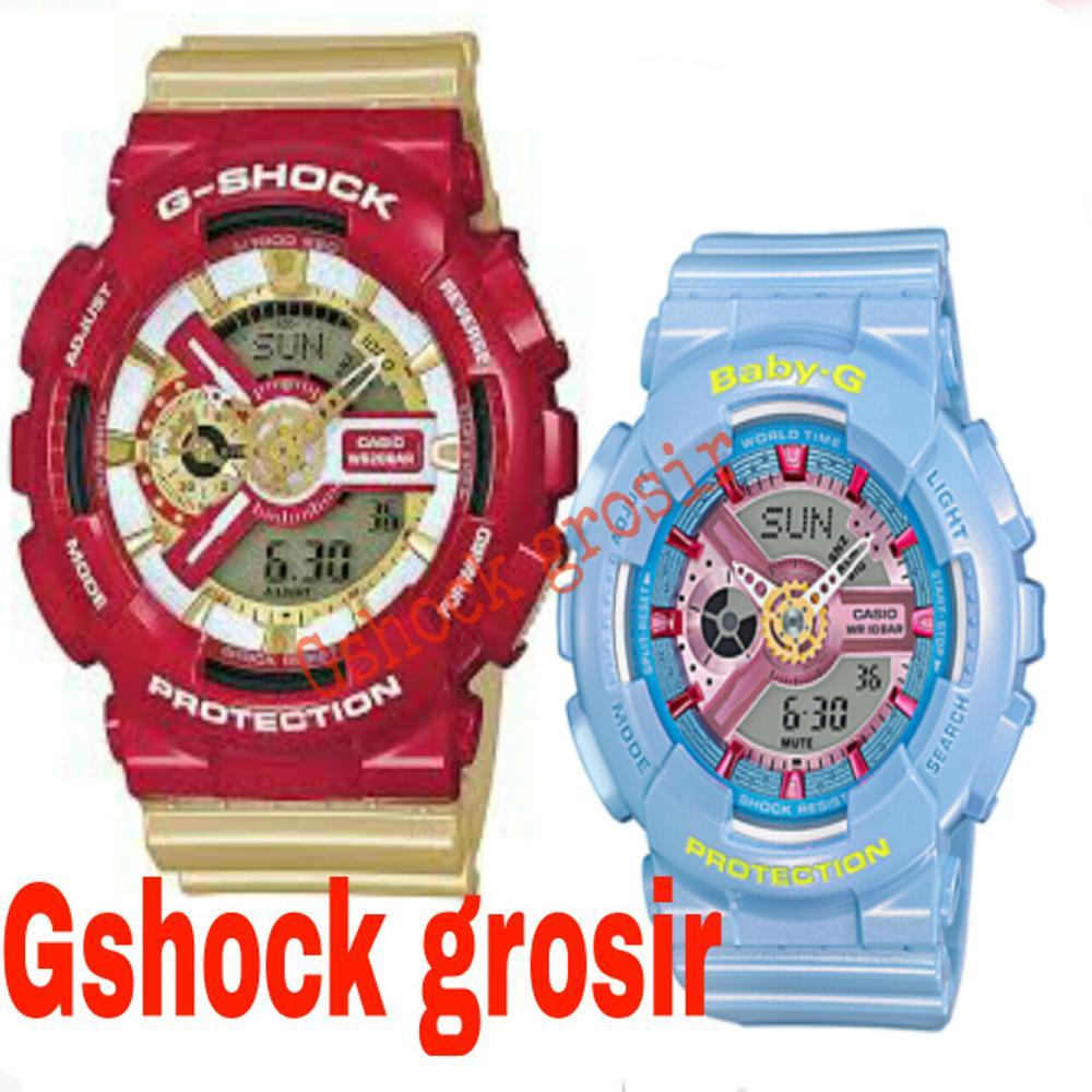 JAM TANGAN CASIO COUPLE GSHOCK & BABY-G ORIGINAL ( GSHOCK GROSIR06 ) MMBKL