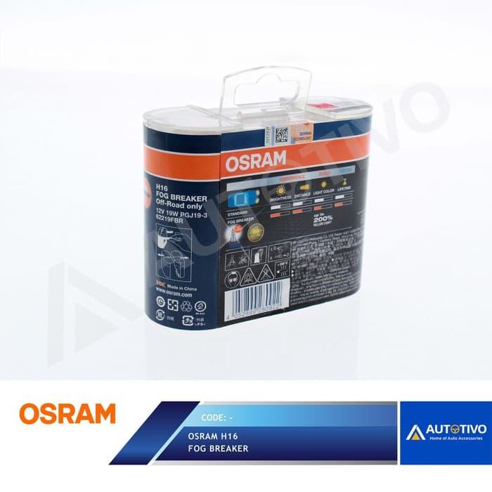 Lampu Mobil Bohlam Osram Fogbreaker H16 Halogen 12 Volt 55 Watt