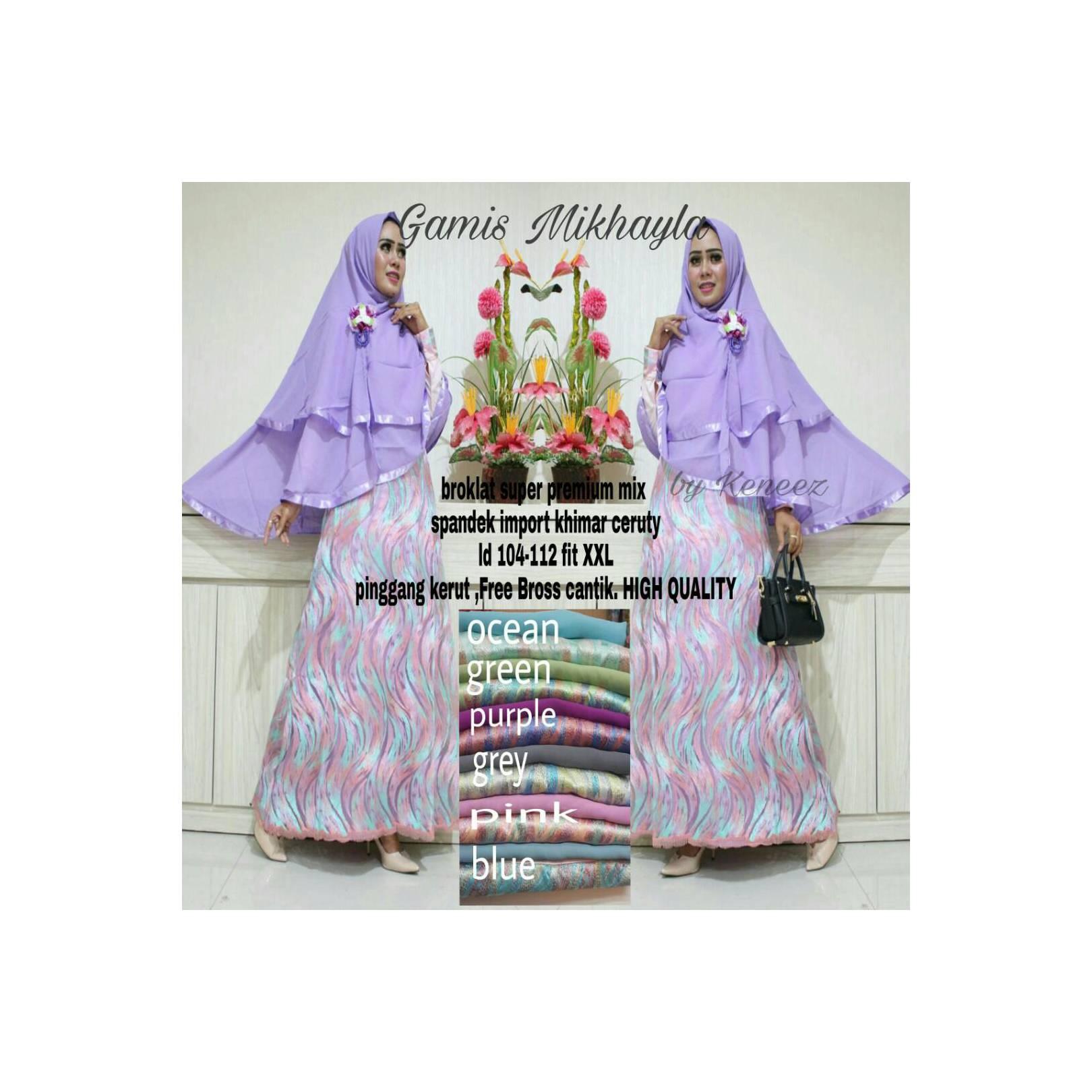 Gamis Dress Brokat Muslim Syari Terbaru Cantik Keren Terbaru Murah