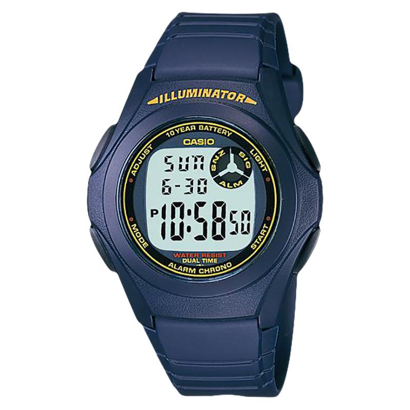 Casio F-200W-2BDF Jam Tangan Pria Rubber/Silicon/Resin/Karet