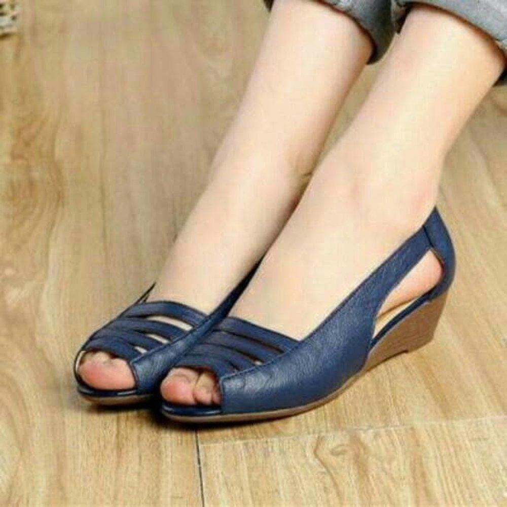 Clarisse - Sandal Wedges Viola Navy