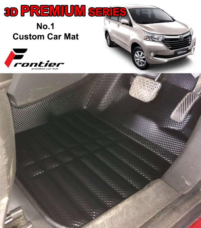 Karpet Mobil 3D Custom NEW AVANZA, NEW AVANZA VELOZ 2016 - Up 3 BARIS PREMIUM BLACK FRONTIER
