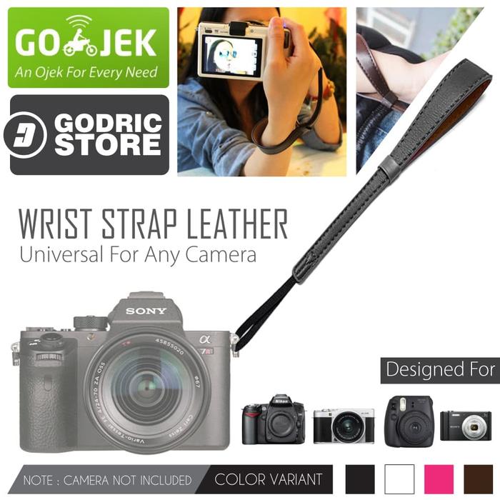 Leather Wrist Strap Kamera Universal DSLR Mirrorless Fujifilm Sony Etc