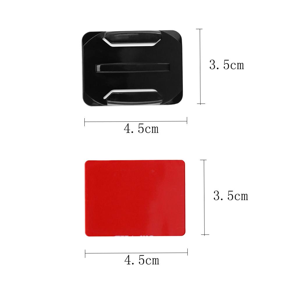 Menembak Kamera Aksi Datar Melengkung Gesper Braket dan Stiker Perekat Set Aksesori Untuk Go Pro Hero 5 6 4 Yi 4 K WIFI SJ7 SJ4000 Mount Kit