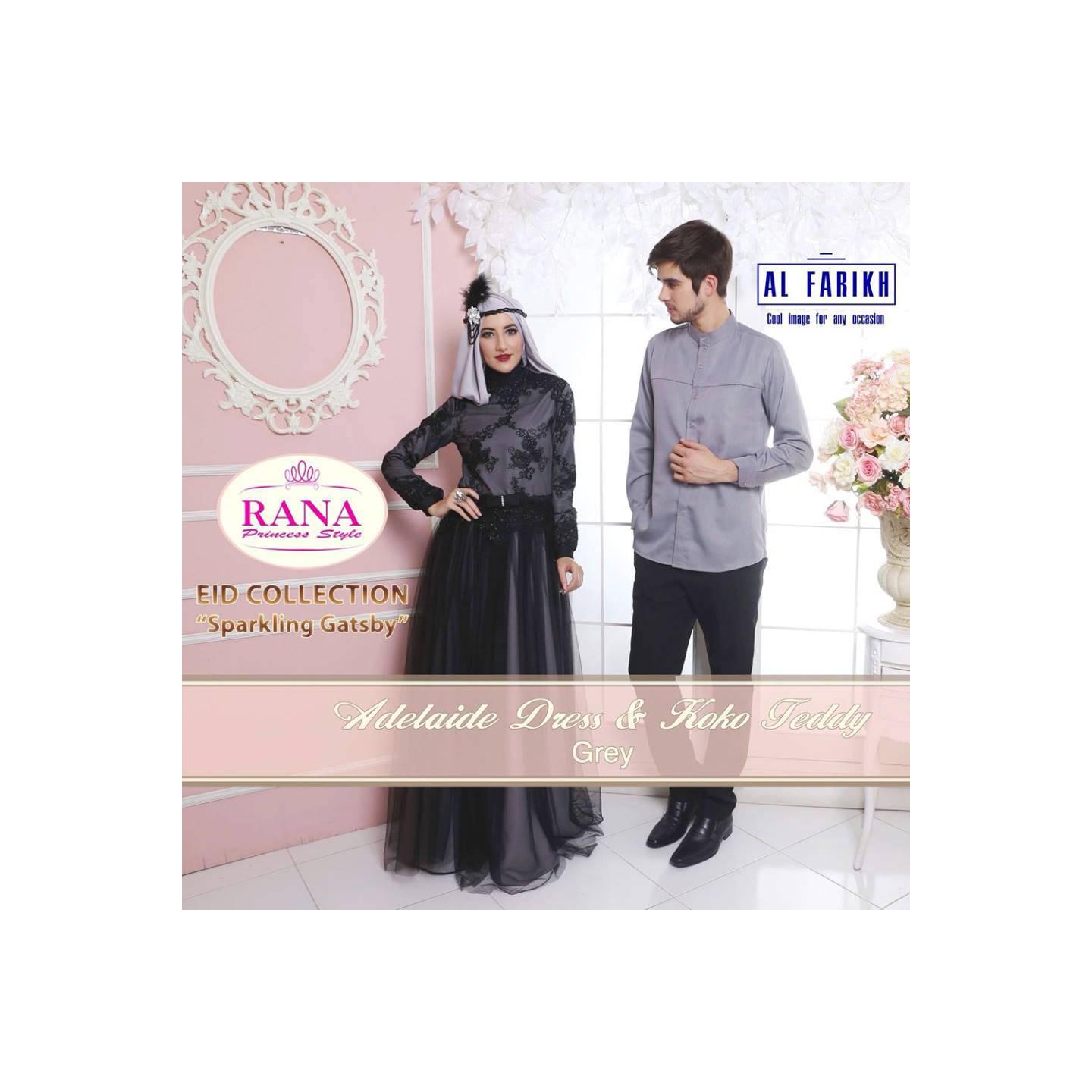 Rana Adelaide Dress/Gamis Pesta/Baju Muslim Couple
