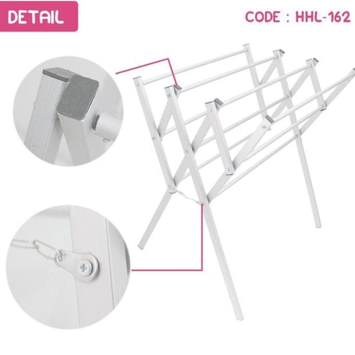 Glory Home Jemuran Baju Aluminium JUMBO 209 cm 12 Palang JP-200