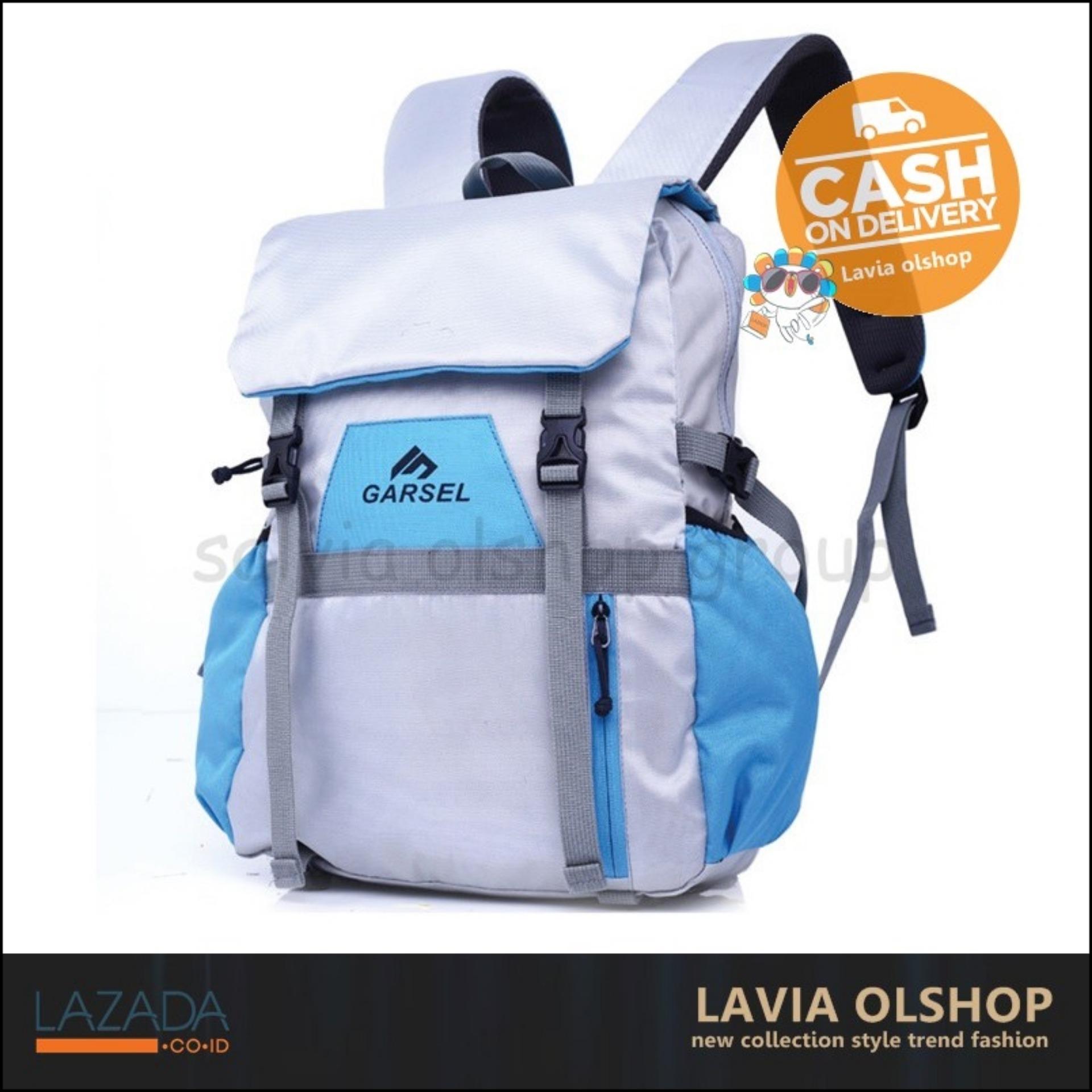 Fashion Tas Ransel Pria Keren Dan Modis Model Terbaru GAJ 5591 - Abu-Abu