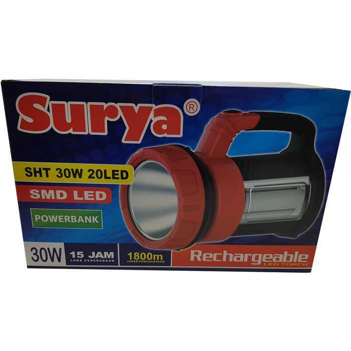 Senter Lampu LED Emergency Surya SHT Cahaya PUTIH Bisa POWER BANK