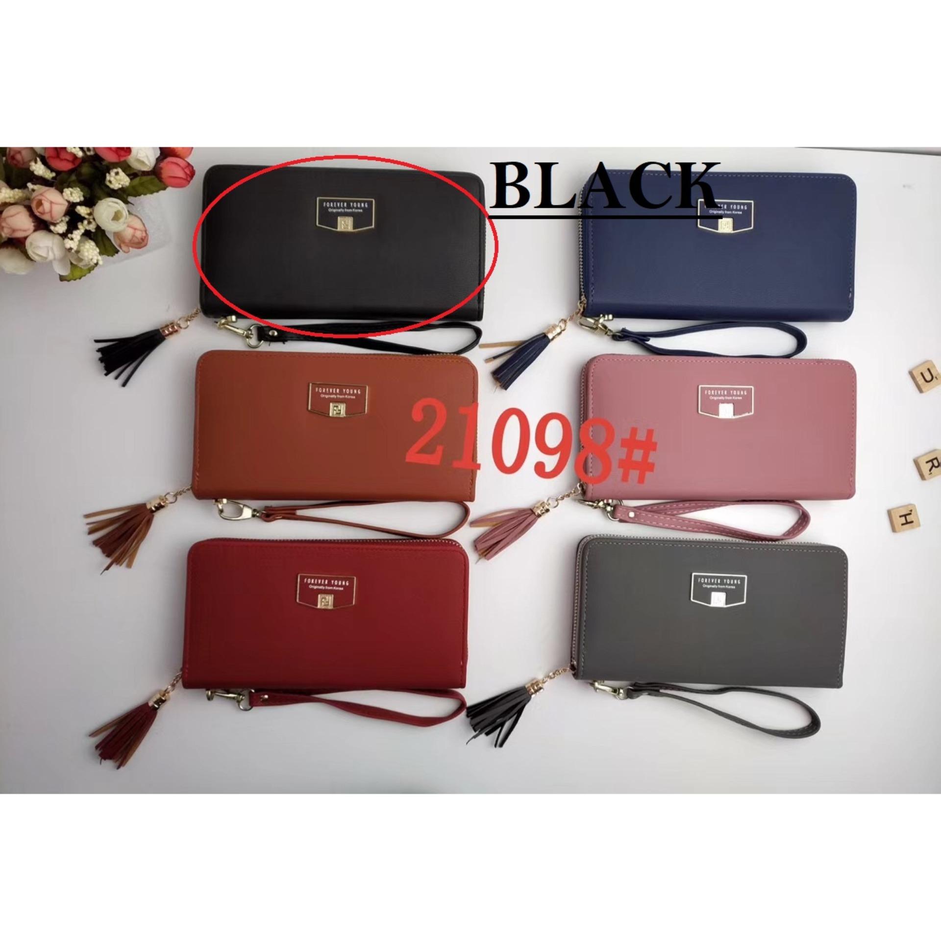 Dompet Panjang Wanita Kulit Premium IMPORT FOREVER YOUNG / LONG WOMEN WALLET TRAPESIUM (21098) / Dompet Wanita Import Branded Kulit Terbaru Quality PU Leather / Dompet Kulit Wanita / Dompet Korea / Dompet China / Dompet Kulit Wanita Murah / Dompet Cewek