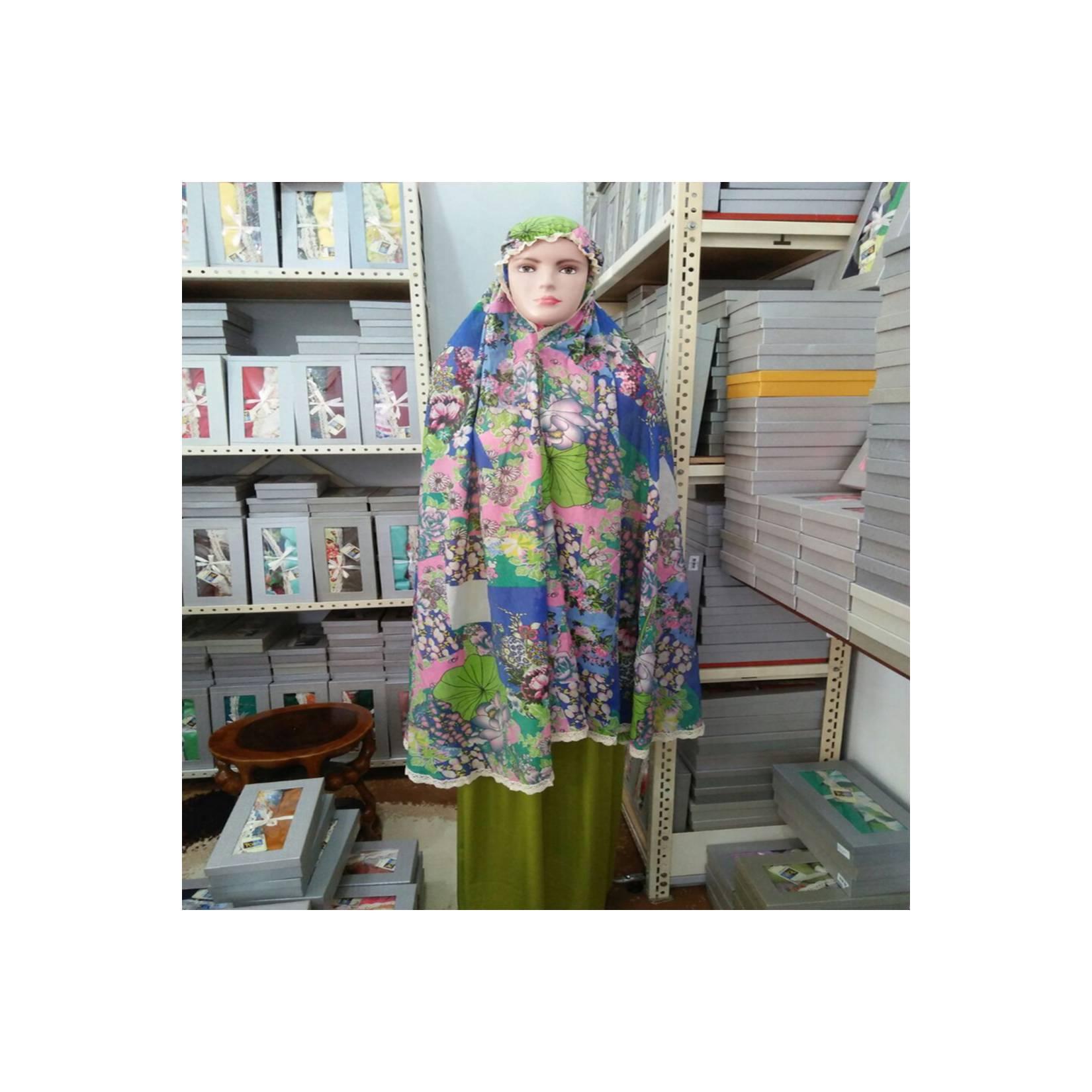Mukena silky poeti- dng bahan silky yg nyaman