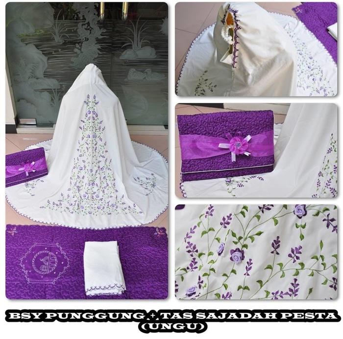 Pusat Mukena Indonesia Tasikmalaya Mukena mewah / Mukena dewasa / Mukena bali / Mukenah / Mukena katun jepang / Mukenah Wanita / Mukena Putih / Mukenah Murah / Mukenah Jumbo / Mukenah Remaja / Mukenah Dewasa BSY Punggung Pesta Ungu