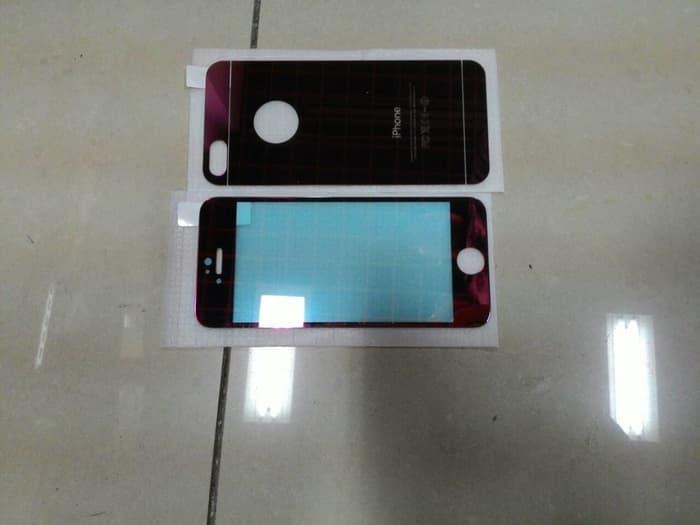 Best Seller Iphone 4 4S Tempered Glass Warna Mirror Hitam Silver Gold