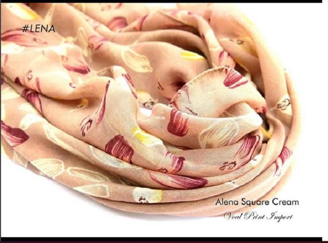 alena square hijab cream
