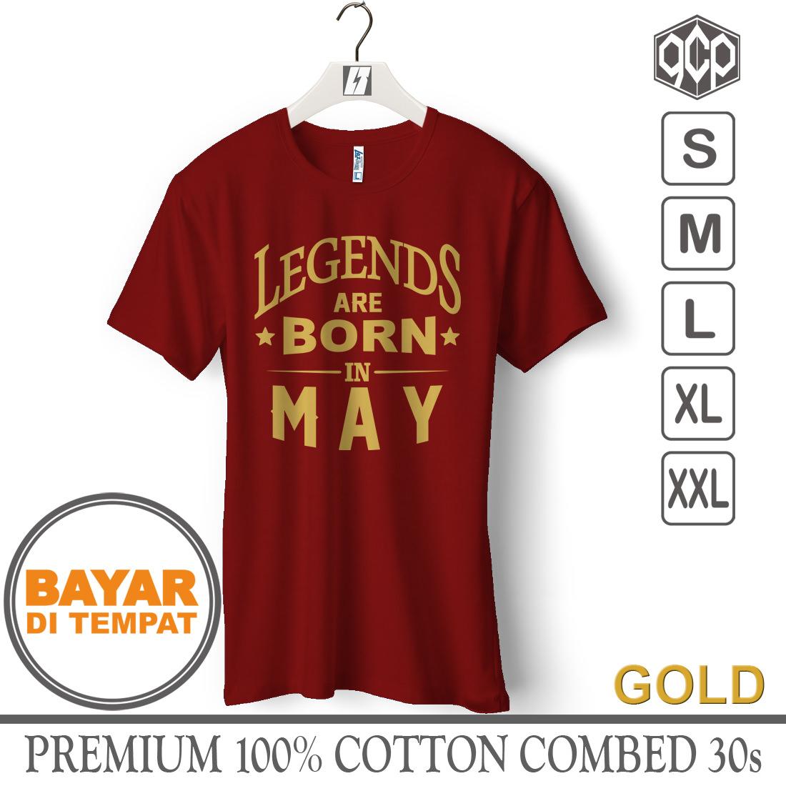 GCP Kaos Distro T Shirt Pria BULAN LAHIR MEI - GCP113