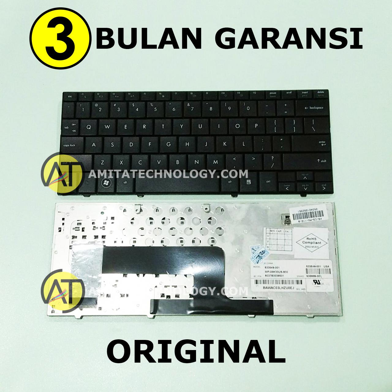 Keyboard Laptop ORIGINAL HP Mini 110-1000 Compaq Presario CQ10-100