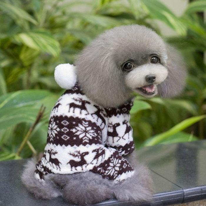 Pet Dog Warm Clothes Puppy Jumpsuit Hoodie Coat Doggy Apparel CO L