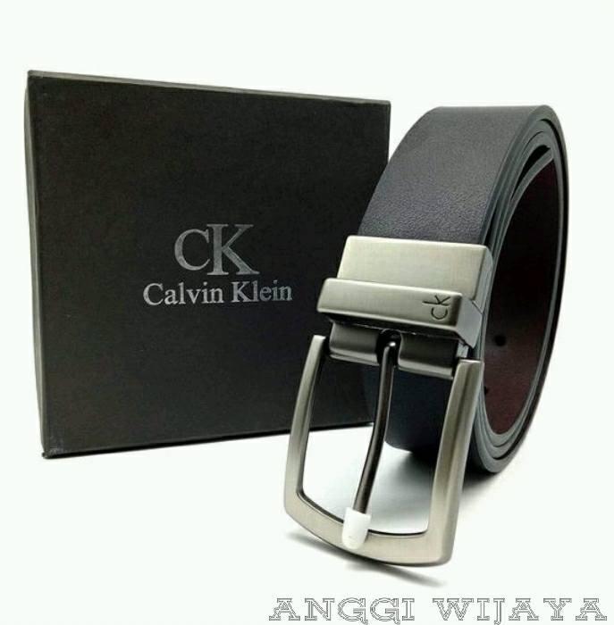 IKAT PINGGANG GESPER BELT PRIA KULIT IMPORT KEPALA JARUM JAMAN SEKARANG CK001AW