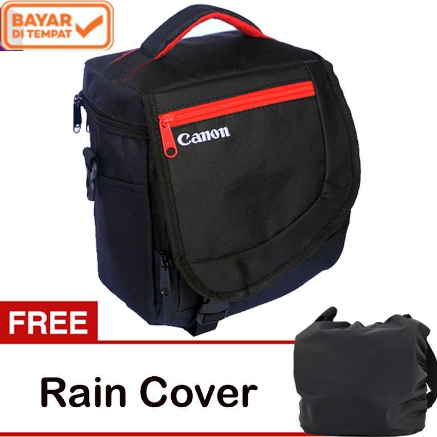Canon Tas Kamera DSLR Mirrorless Selempang Kotak Gratis Jas Hujan (Rain Cover) Kode K 2