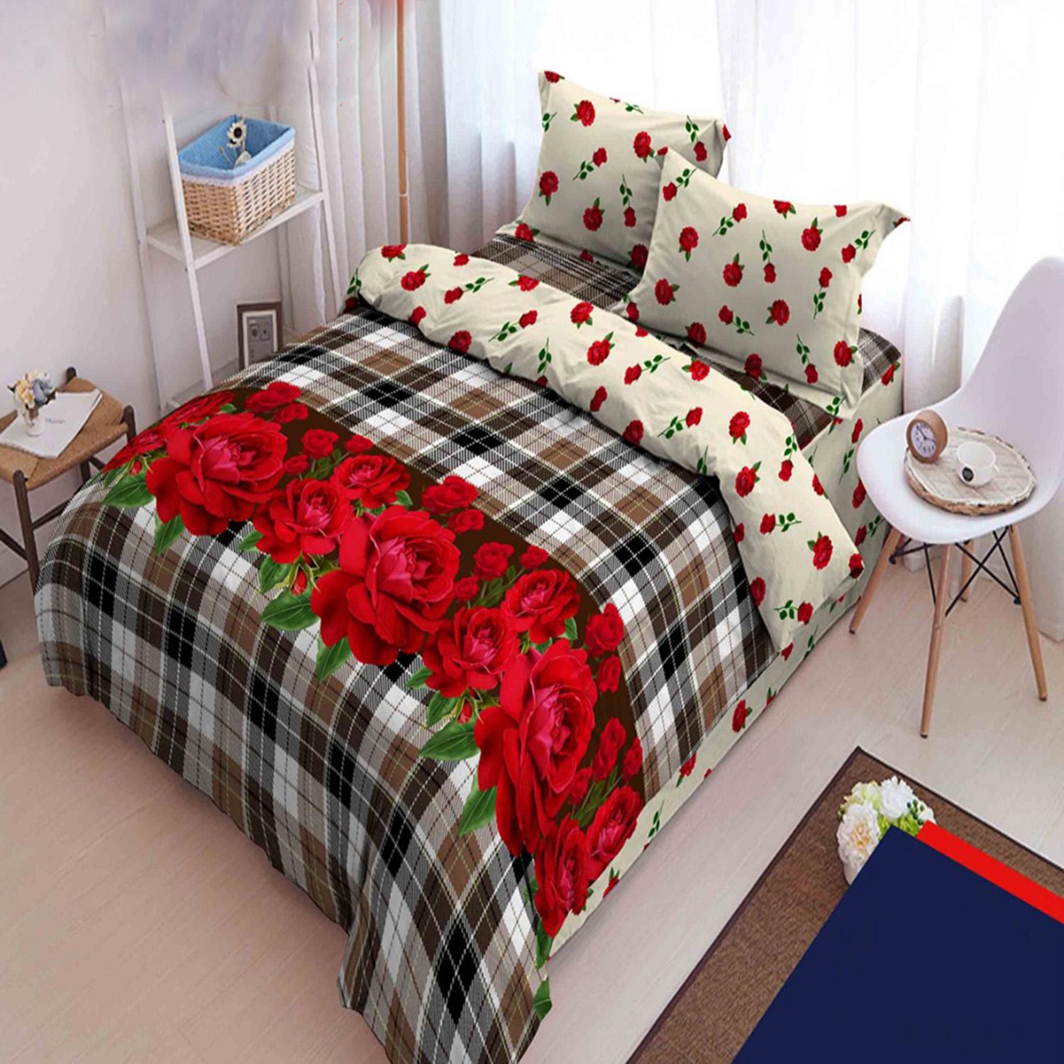 Kintakun Dluxe Bedcover King Motif Blooming 180x200 cm