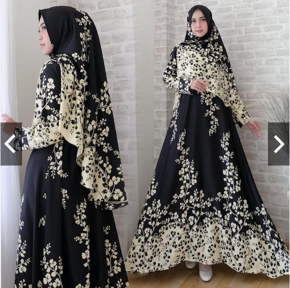 MoslemWear Gamis Syari Pesta Bahan Maxmara Motif Asli (FOTO ASLI PRODUK) - Baju Busana Kondangan Muslimah - Fashion Muslim Wanita Terbaru - Gaun Pesta Party Maxi Dress Brukat - Gamis Pesta Jumbo - Kebaya Pesta Modern - Gamis Busui Syari Jumbo - ihafiyah