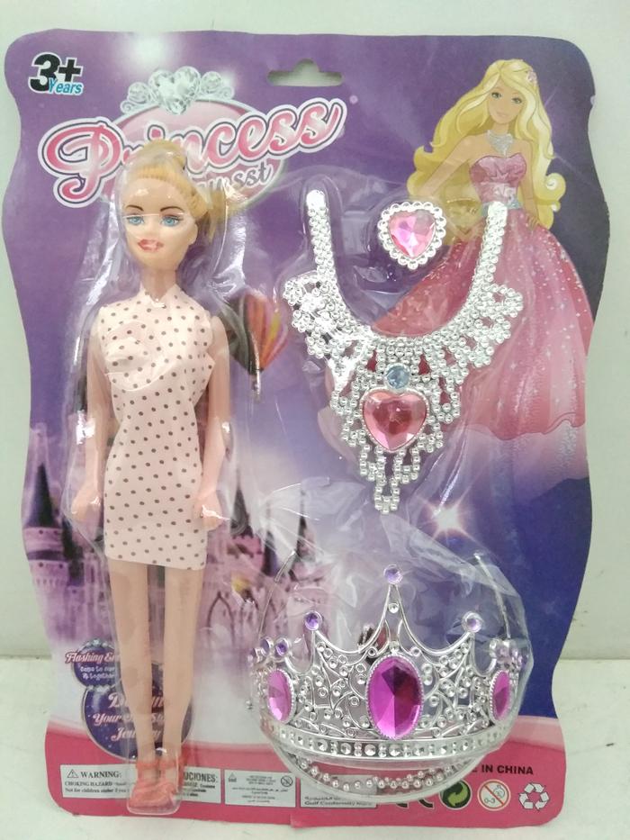 Mainan boneka barbie princess set