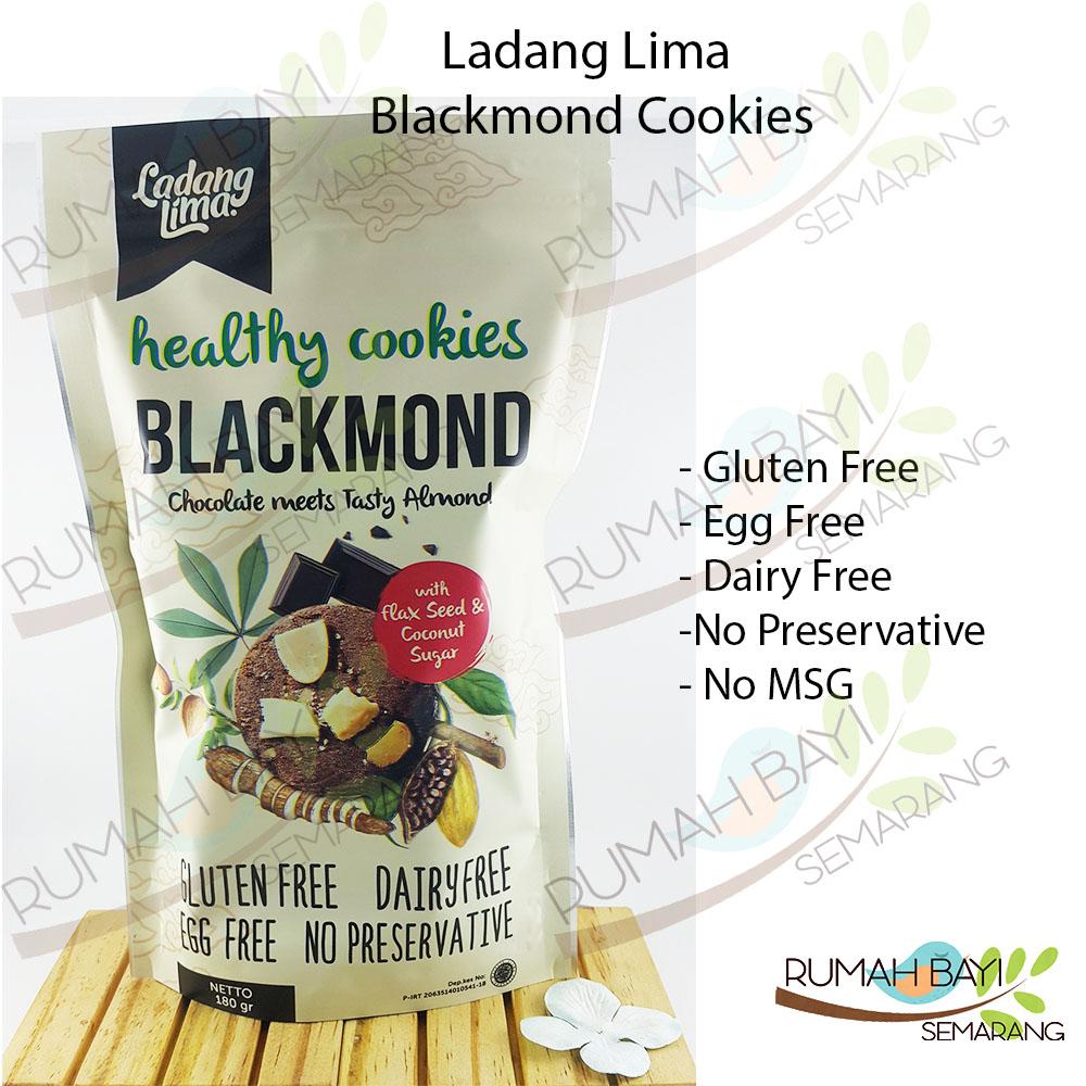 Ladang Lima Blackmond Cookies 180gr - Kue Sehat Gluten Free, Egg Free, Dairy Free