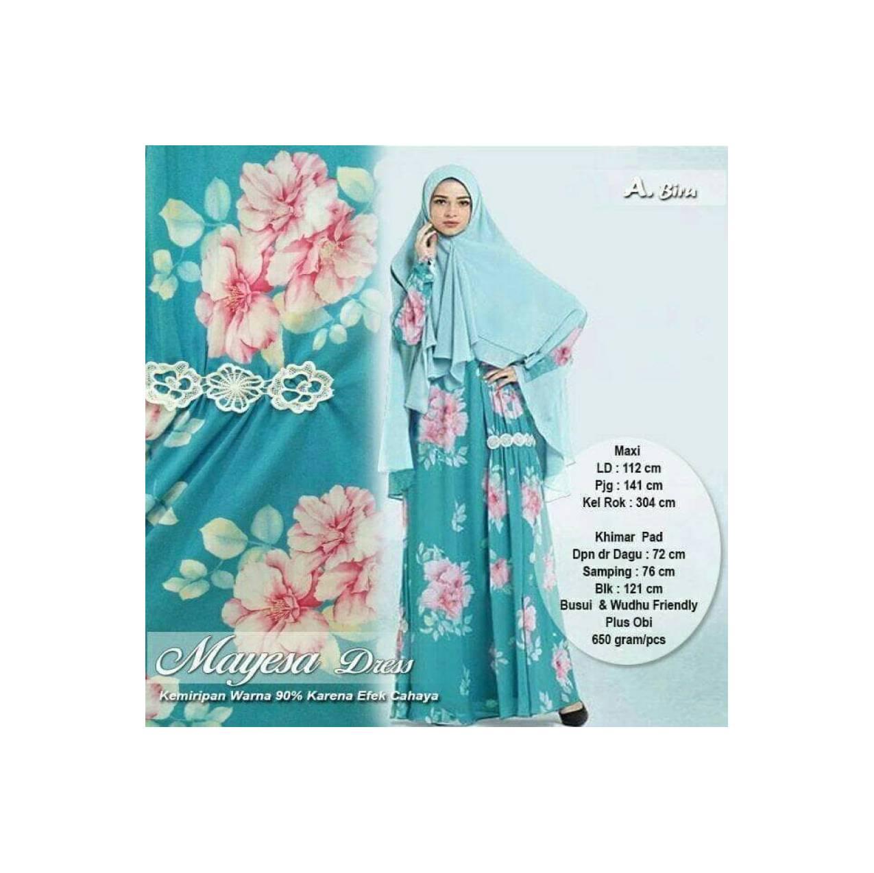Gamis Pesta Lebaran Brokat Mewah Maxidress Longdress 