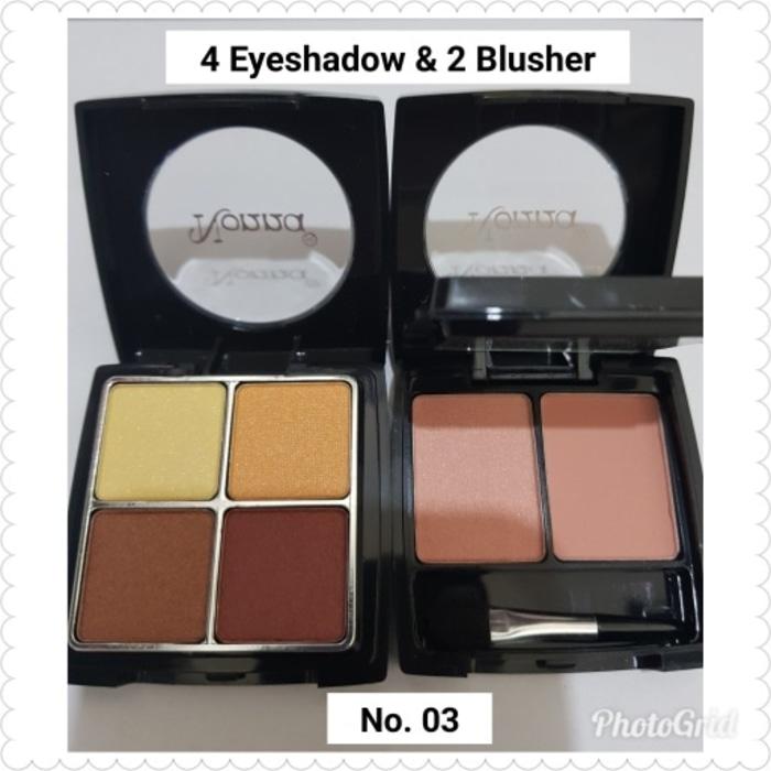 4 EYESHADOW & 2 BLUSHER NONNA 1006 NO. 03 MAKE UP SET Bestseller