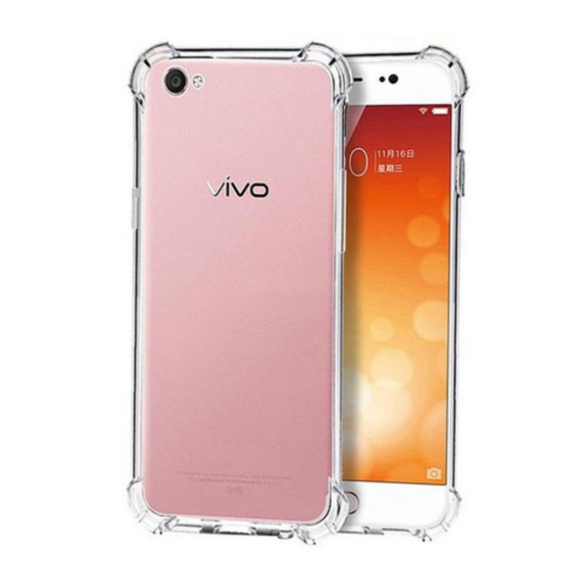 LOLLYPOP Softcase Anti Crack Vivo Y65 / Y66 Clear Transparan Bening Anti Shock ShockProof TPU Jelly Silicone Backcase Back Cover
