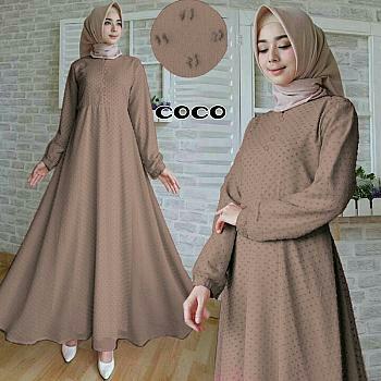 SM Grosir SM4026 Baju Muslim / Bahan Premium / Long Dress Gamis / Setelan Gamis / Gamis Syari / Baju Wanita / Gamis Cantik / Gamis Polos