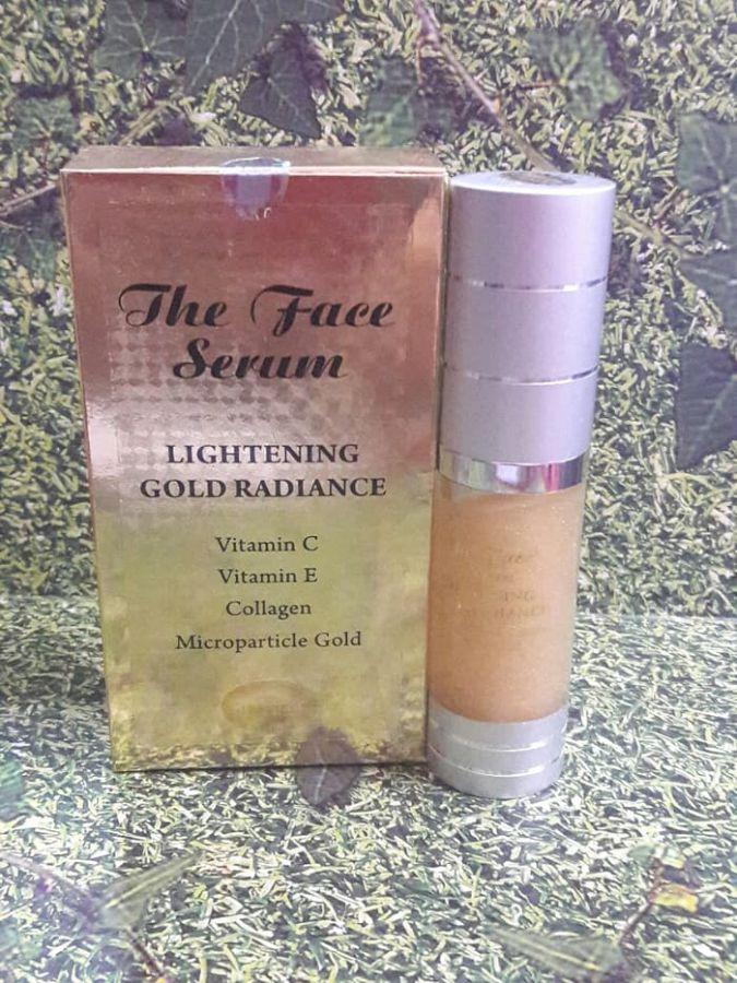 THE FACE SERUM LIGHTENING GOLD RADIANCE VIT. C + VIT. E + COLLAGEN - Paket Perawatan Wajah Terlaris