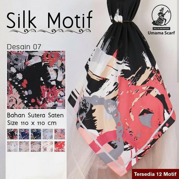 Hijab Segi Empat Motif / Jilbab Segi Empat Motif / Kerudung Segi Empat Motif /Hijab Segi Empat Umama scarf Silk